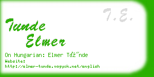 tunde elmer business card